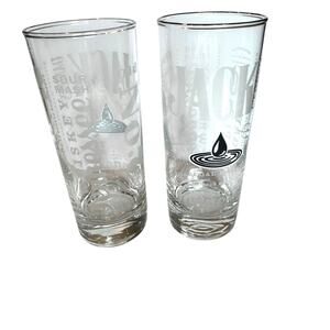 Jack Daniels Whiskey Highball Glasses Sour Mash Old #7 Brand Charcoal Mellowed